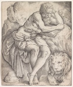 Heilige Hieronymus door Battista Franco