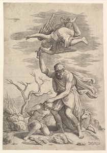 De Engel die de Arm van Abraham Tegenhoudt