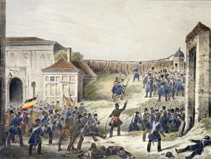 Antwerpen: De Laatste aanval van Nederlandse troepen, 27 oktober 1830 door Belgian School