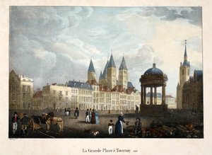 De Grote Markt in Doornik, 1816, ca. 1895