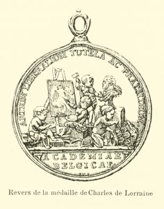 Keerzijde van de medaille van Karel van Lotharingen