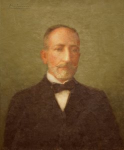 Portret van een man door Belmiro de Almeida