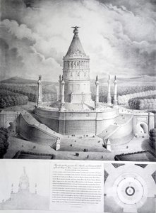 Ontwerp voor een grafmonument voor Napoleon op de hoogten van Chaillot tegenover het Champ de Mars