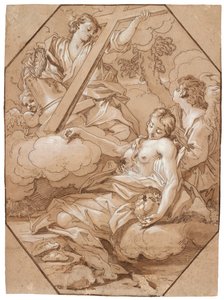 De extase van Sint Maria Magdalena, c.1715-19 door Benedetto Luti