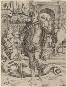 Sint Joris door Benedetto Montagna