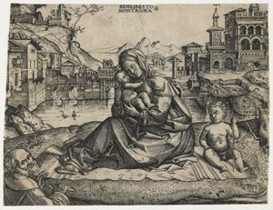 De Heilige Familie met de Jonge Sint Jan in een Landschap, c. 1506-1512