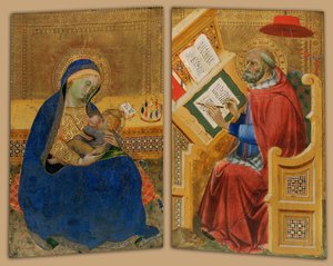 Madonna van nederigheid en St. Hiëronymus