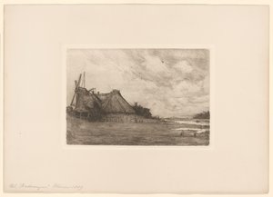 Boerderij met molen door Benedikt Momme Nissen
