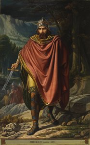 Portret van de Visigotische koning van Hispania Witteric (603-610)