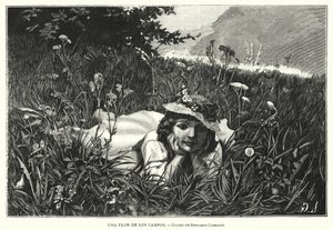 Een bloem van de velden door Benjamin  Constant