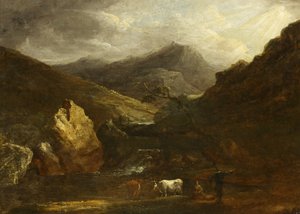 Berglandschap met Uitzicht op Snowdon