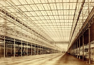 Het schip in Crystal Palace, Hyde Park, maart 1852