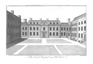 Het Franse ziekenhuis bij Old Street, ca. 1756
