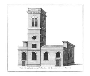 De Parochiekerk van Alhallows the Great in Thames Street