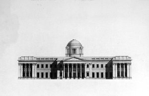 Verhoging van de voorgevel van een huis