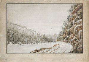 Uitzicht op de Nieuwe Tolweg, aan de Rand van de Juniata, met een Verre Uitzicht..., 1820