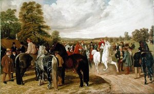 De Paardenmarkt, Southborough Common, naar een schilderij van John Frederick Herring Sr.