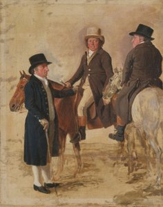 Drie Waardigen van de Turf bij Newmarket, ca.1804: John Hilton, Rechter van de Turf