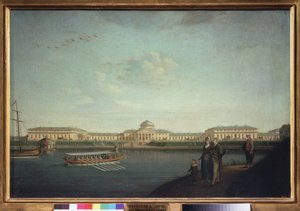 Het Tauridepaleis gezien vanaf de Neva door Benjamin Patersson