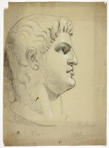 Hoofd van Nero in het British Museum door Benjamin Robert Haydon