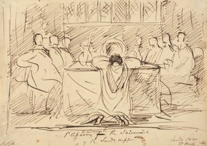 Voorbereiding om het sacrament toe te dienen door Benjamin Robert Haydon
