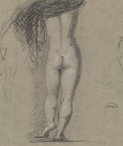 Achteraanzicht Studie van een Naaktfiguur door Benjamin Robert Haydon