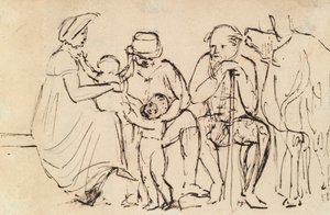 Studie van Zittende Figuren