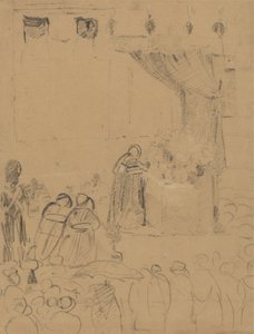 Studie van een religieuze ceremonie