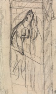 De moord op Duncan - Lady Macbeth, nadert Macbeth en het lichaam door Benjamin Robert Haydon