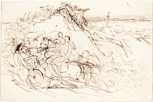 Xenophon en de Grieken Zien de Zee [recto] door Benjamin Robert Haydon