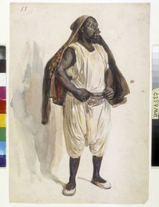 Oriëntalisten: voorstelling van een Biskry, drager in Algiers
