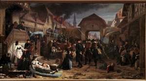Oorlog van 1870: De vorderingen in Reichshoffen door Benjamin Ullmann