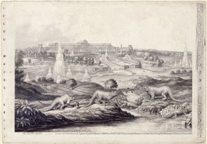 Het Crystal Palace door Benjamin Waterhouse Hawkins