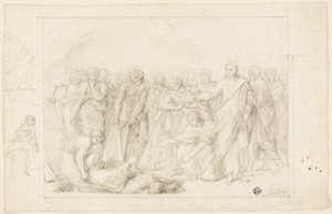 Dood van Ananias door Benjamin West