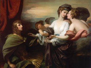 Helen naar Parijs gebracht door Benjamin West