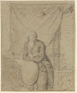 Portret van een man voor een raam door Benjamin West