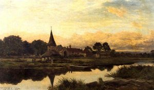 Amberley aan de rivier Arun