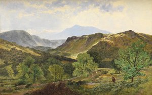 Moel Siabod - in de vallei van de Lledr, 1871 door Benjamin Williams Leader