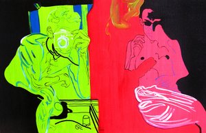 Einde van de reis, Palm Springs, 2003 (olieverf op doek) door Benoit Erwann Boucherot