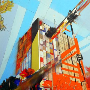 Landschap : Mexico 3, 2016 (olieverf op doek) door Benoit Erwann Boucherot