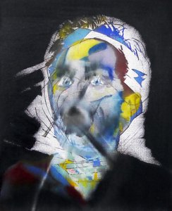 Surautoportret au hijab, 2017 (olieverf op doek) door Benoit Erwann Boucherot
