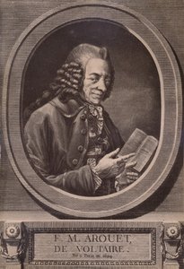 Voltaire, Franse schrijver en filosoof, 18e eeuw, 1894 door Benoit Louis Henriquez