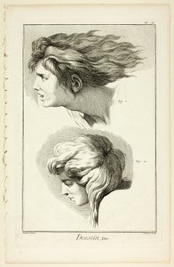 Ontwerp: Hoofden, uit Encyclopédie door Benoit Louis Prevost