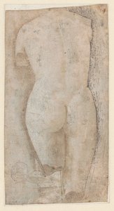 Schets van Klassieke Beeldhouwwerk van het Venus Pudica Type door Benozzo Gozzoli