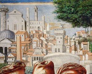 Architectuur van de stad Rome (detail)