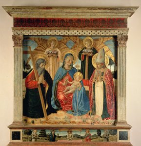 Madonna en Kind met SS. Andreas en Prosper, 1466