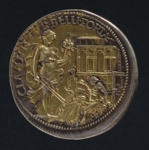 Medaille met een Allegorische Figuur, 1533 door Benvenuto Cellini