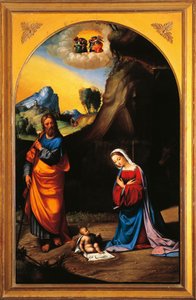 Geboorte van Christus door Benvenuto Garofalo