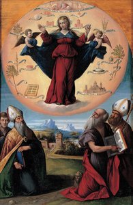 De Onbevlekte Ontvangenis met heiligen, ca. 1535-1550