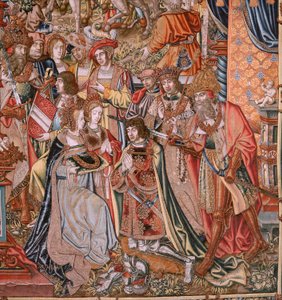 Adel (La Nobleza). Vierde wandtapijt in de serie. Ca 1550.